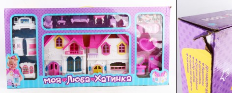 УЦЕНКА 20% Будиночок 49,5см, меблі, фігурки, машина, муз., світло, бат., кор., 88-43,5-8,5 см. 