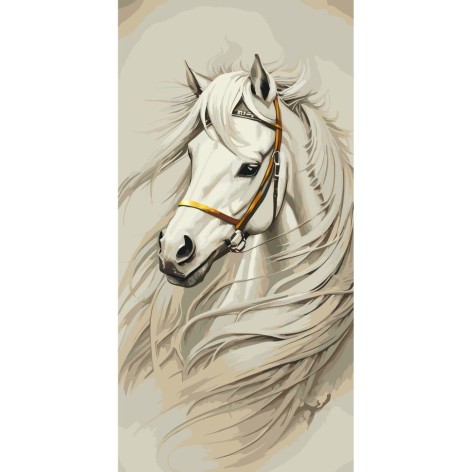 Картина за номерами з фарбами металік "Вітер свободи" 40х80 см