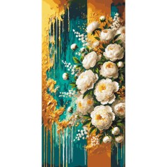 Картина по номерам с красками металлик 