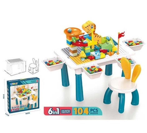 Конструктор 104 деталі, стіл, стіл, кор. 