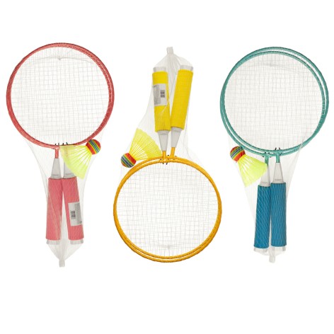 Бадмінтон BT-BPS-0086 дитячий 2 ракетки 43см і воланчик у сітці 3кол.