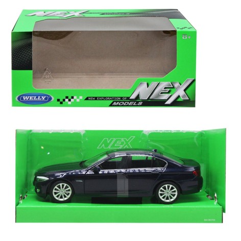 Машина металлическая 24026W WELLY 1:24 BMW 535I, синяя