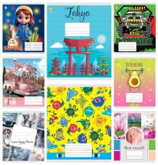 Зошит Тетрада 12 арк. коса лінія з доп. (ТЕ13402)