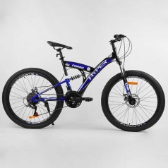 Велосипед Спортивный CORSO «Hyper» 26" дюймов рама металлическая 16’’, SunRun 21 скорость, собран на 75% /1/