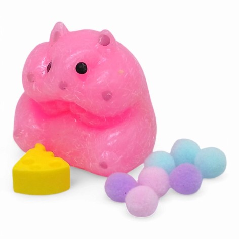 Антистрес іграшка таба Хом'як із сиром 5 см, мікс