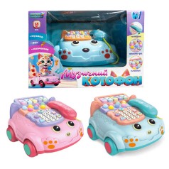 Музичний котофон "WToys", ОЗВУЧ. УКР.МОВОЮ, музика, клавіші, навчання, на коліщатках, пальчикова гра, в кор.  /24/
