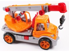 Автокран игрушечный ТехноК, оранжевый