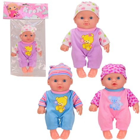 Пупс 3 вида, в п/е 28*13*6,5см 