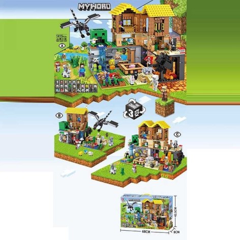 Конструктор МС 1415 деталей, фігурки героїв, в кор. 68*43*8см /10-2/