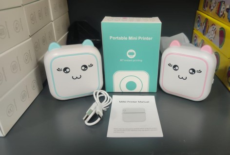 Портативний міні-принтер Bluetooth, 93*85 мм, в кор.
