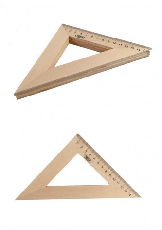 Трикутник дерев'яний 16 см (45*45*90) 5шт