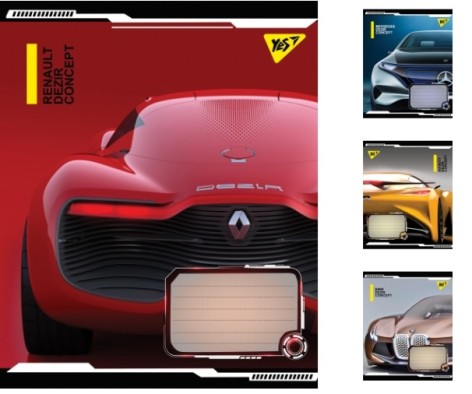 Зошит А5/18 лін. YES Dezir concept, зошит учнів. 25 шт. в уп. //