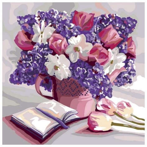 Картина по номерам "Весенний букет" укр