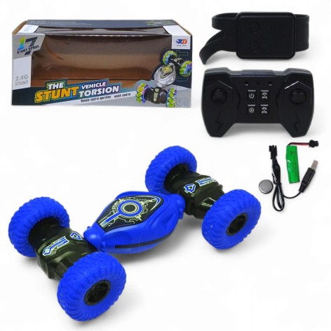 Машинка трюковая на радиоуправлении Xuda Toys "Stunt" синяя