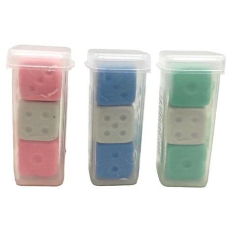 Гумка у футлярі у формі грального кубика 1,8*1,8*1,8см