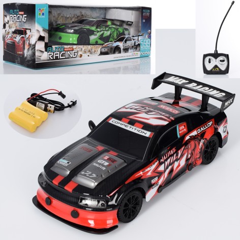 Радіокерована машина 20 см неб'ющий корпус USB зарядне 2 види 30х11х12,5 см