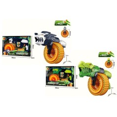 Пістолет монстр, 42см, стріляє м'якими кулями(40шт), 2 види, в кор-ці, 55-35-8см 