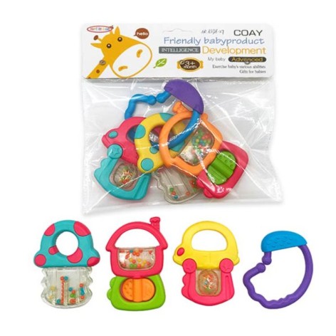 Набір брязкалець в кульку 4шт 8398-27 р.26,5*2,5*19см