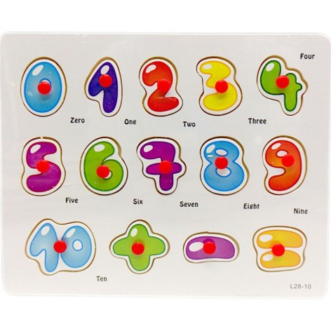 Дерев'яна гра "Рамка-вкладиш: Цифри"