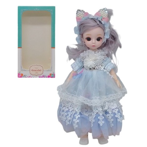 Лялька шарнірна "Graceful" (30 см), блакитна