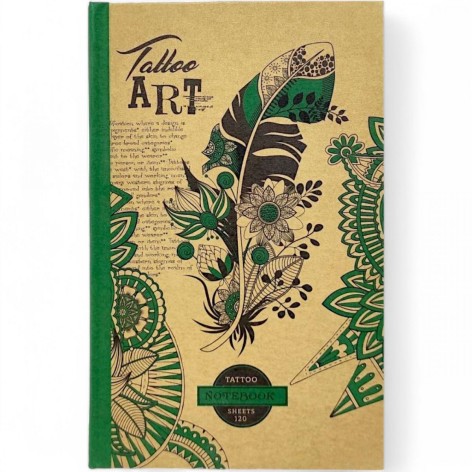 Блокнот крафт 105х165 мм "Перо"