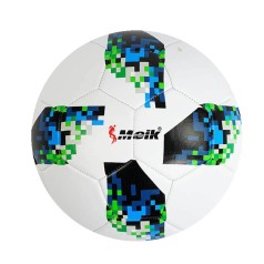 Мяч футбольный пиксель вес 310-330 грамм, мягкий PVC, резиновый баллон, размер №5 зеленый