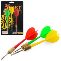 Дротики для дартсу 3 шт 11 см 3 кольори (11-19-2,5см)