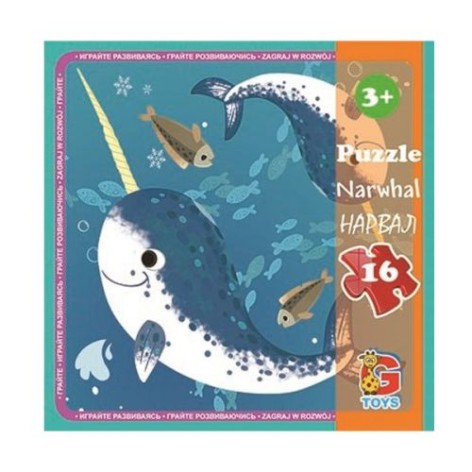 Пазлы "В океане", (нарвал), 16 элементов