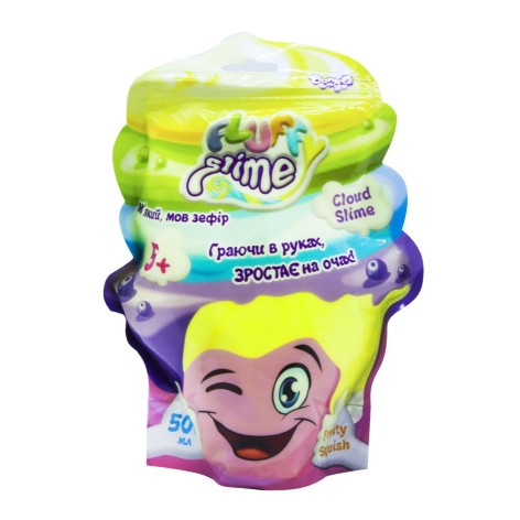 Слайм Fluffy Slime 500 г (укр) жовтий