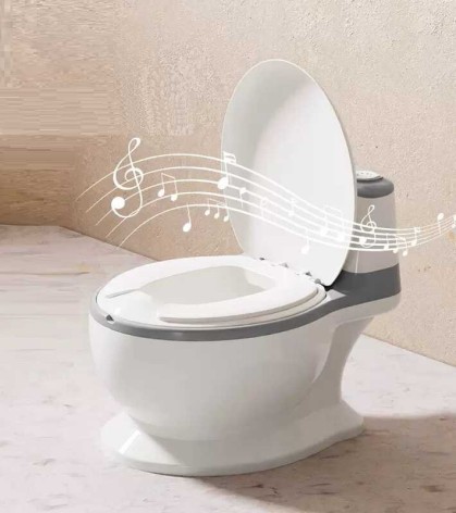 Горшок детский Bimbo цвет Серый, озвучивание, мягкое сиденье, в кор. /1/