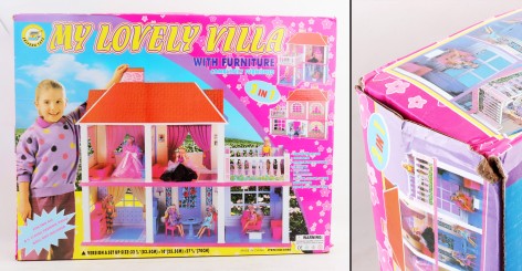 УЦЕНКА 20% Будиночок двоповерховий 2в1, 2 поверхи, меблі, в кор. 