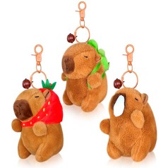 Аксесуар для сумки брелок 18см, капібара 11см, плюш, 3 види, у п/е 11-9-7см 