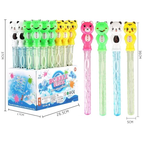 Мильні бульбашки 100мл 266-57 тваринки 4в. /6/144/24шт.в кор.37*17*26,5