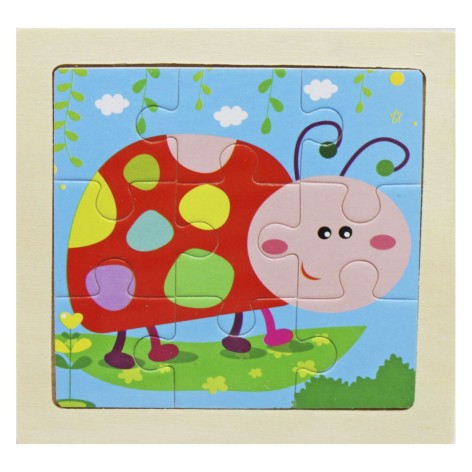 Деревянные пазлы с рамкой 