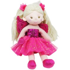 Кукла мяконабивная розовая