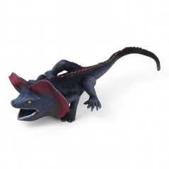 Антистресс-тянучка "Ящерица с капюшоном", черная