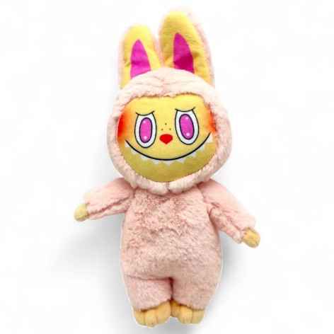 Іграшка мʼяка "Лабубу НІЖНО-РОЖЕВА" 34 см