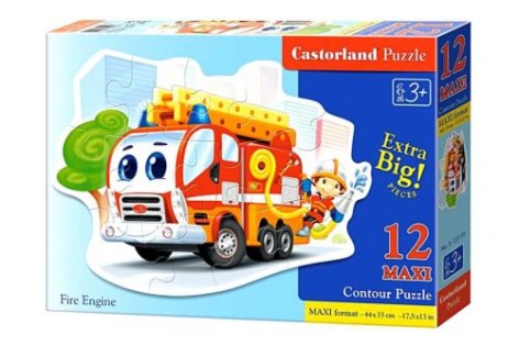 Пазлы Макси "Пожарная машина", 12 эл