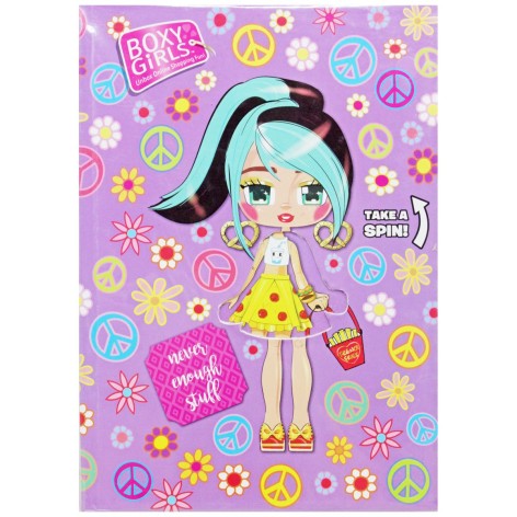 Блокнот детский А5, BOXY GIRLS, лиловый