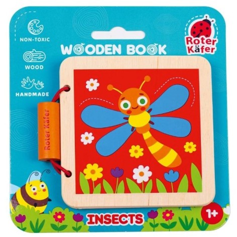 Деревʼяна іграшка "Деревʼяна книга. Комахи"