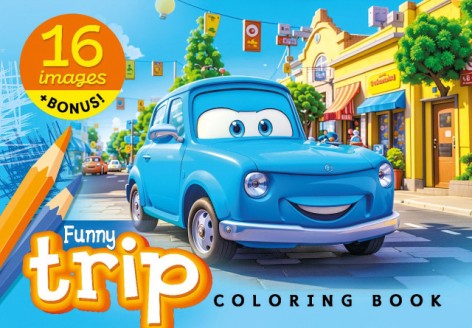 Розфарбовка, 80г, 148х210 мм, 8 арк., А5,Скоба диз.23338