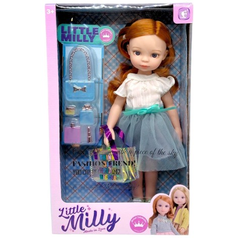 Кукла "Little Milly" 30 см (РУДА В СПИДНИЦЕ)