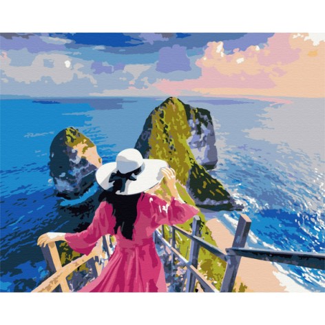 Картина по номерам Brushme Леди на островах 40х50 см (BS51548)