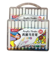 Набір акрил. скетчмаркерів Aodemei трикутн. корп., 24шт., plastic box