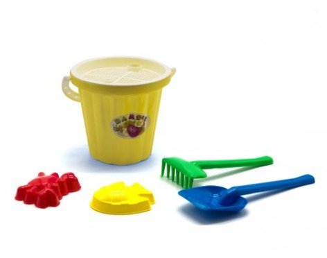 Пісочний набір великий (жовтий)