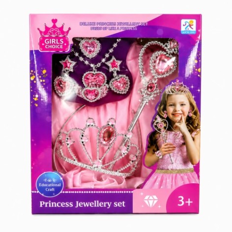 Детский набор украшений для принцессы с волшебной палочкой «Princess Jewellery Set» /96/