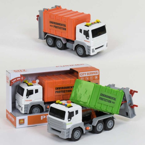 Спецтехніка з повітряною помпою 2 кольори, світло, звук, кор. 