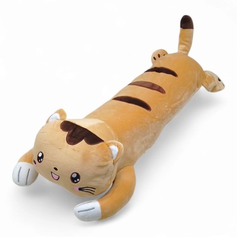 Мягкая игрушка-обнимашка "Кот" батон, 65 см, (рыжий)