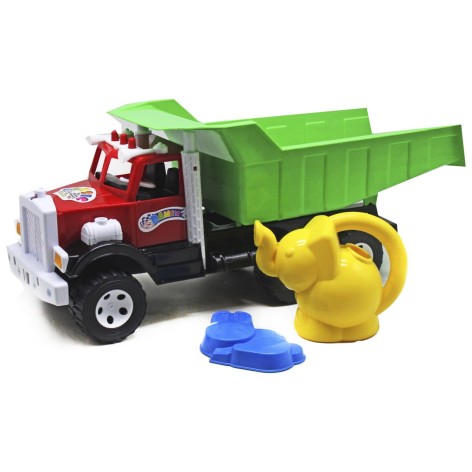 Вантажівка Фарго Бамсик з лійкою Слоник червоний+ зелений