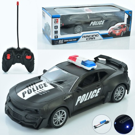 Р/К Машина , акум, 22см, 1:18, поліція, світло, USBзарядне, в кор-ці, 29-9,5-13см 